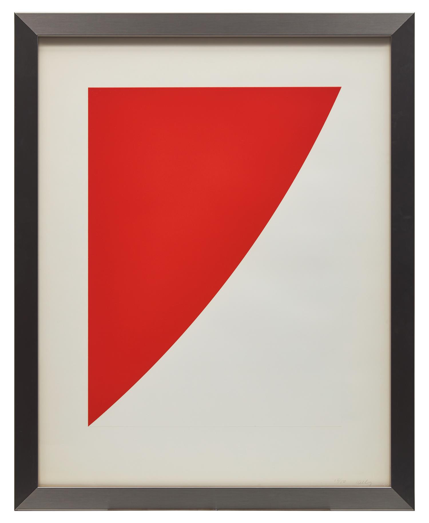 Red Curve (Radius of 8’), 1973-75