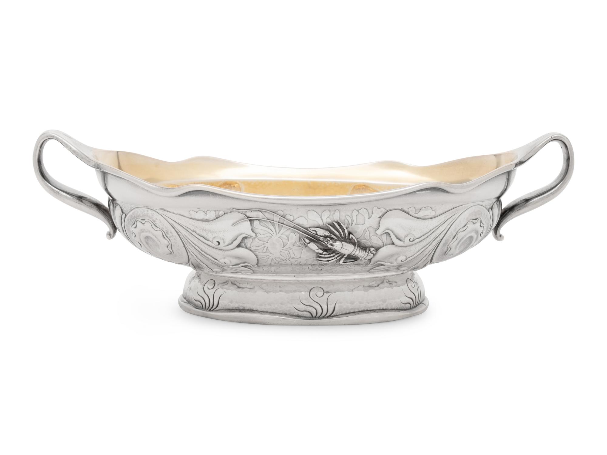 An American Silver and Mixed Metal Serving Bowl