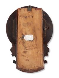 An American Grain Painted Wall Clock Made for the Indian Market