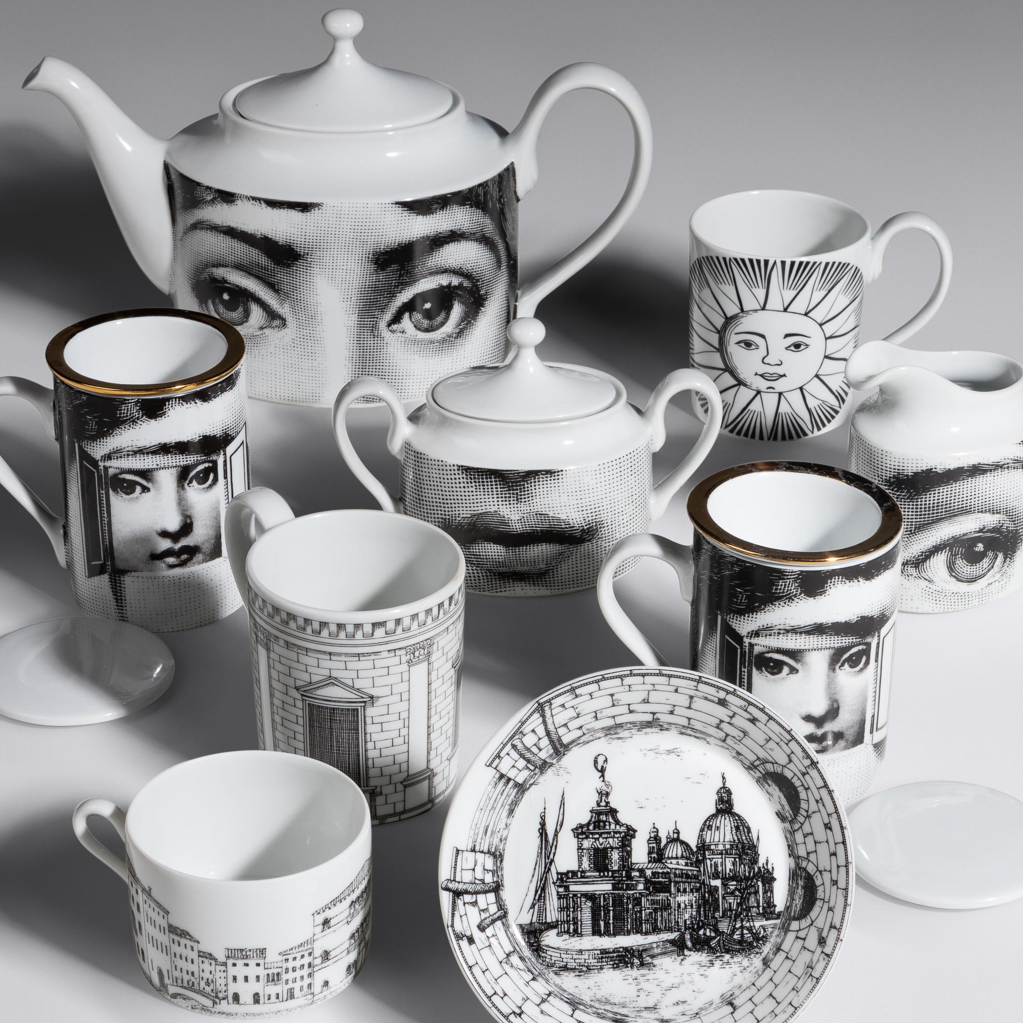 Collection of Coffee Related Items, Tema e Variazioni n.21 Fornasetti, Italy