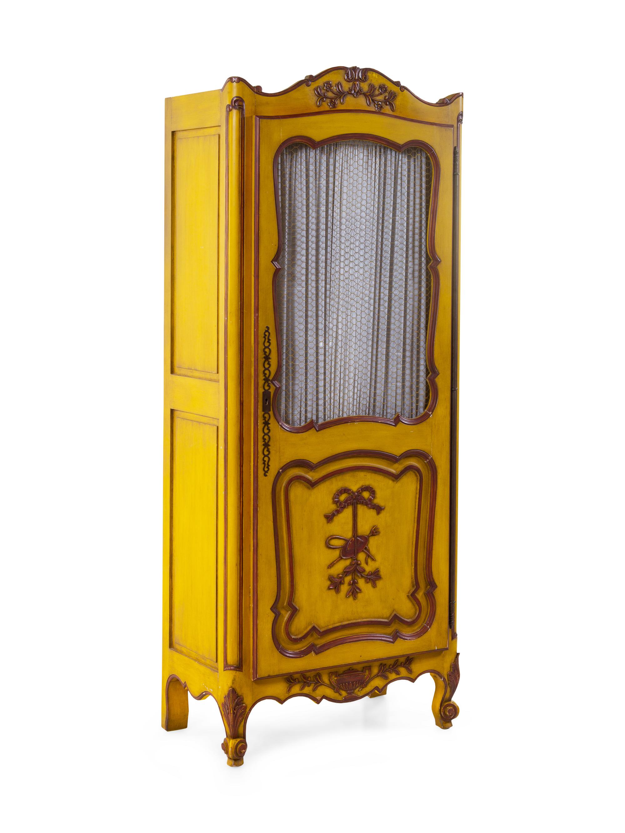 A Louis XV Style Painted Cabinet