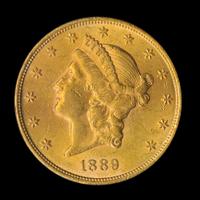 A United States 1889 Liberty Head $20 Gold Coin