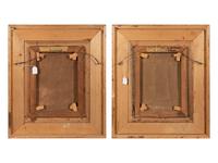 Still Lifes with Flowers and a Peach (a pair of works)