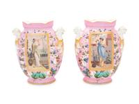 A Pair of Paris Porcelain Vases
