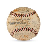 A 1931 Boston Red Sox Team Signed Autograph Baseball (Beckett Authentication Services)