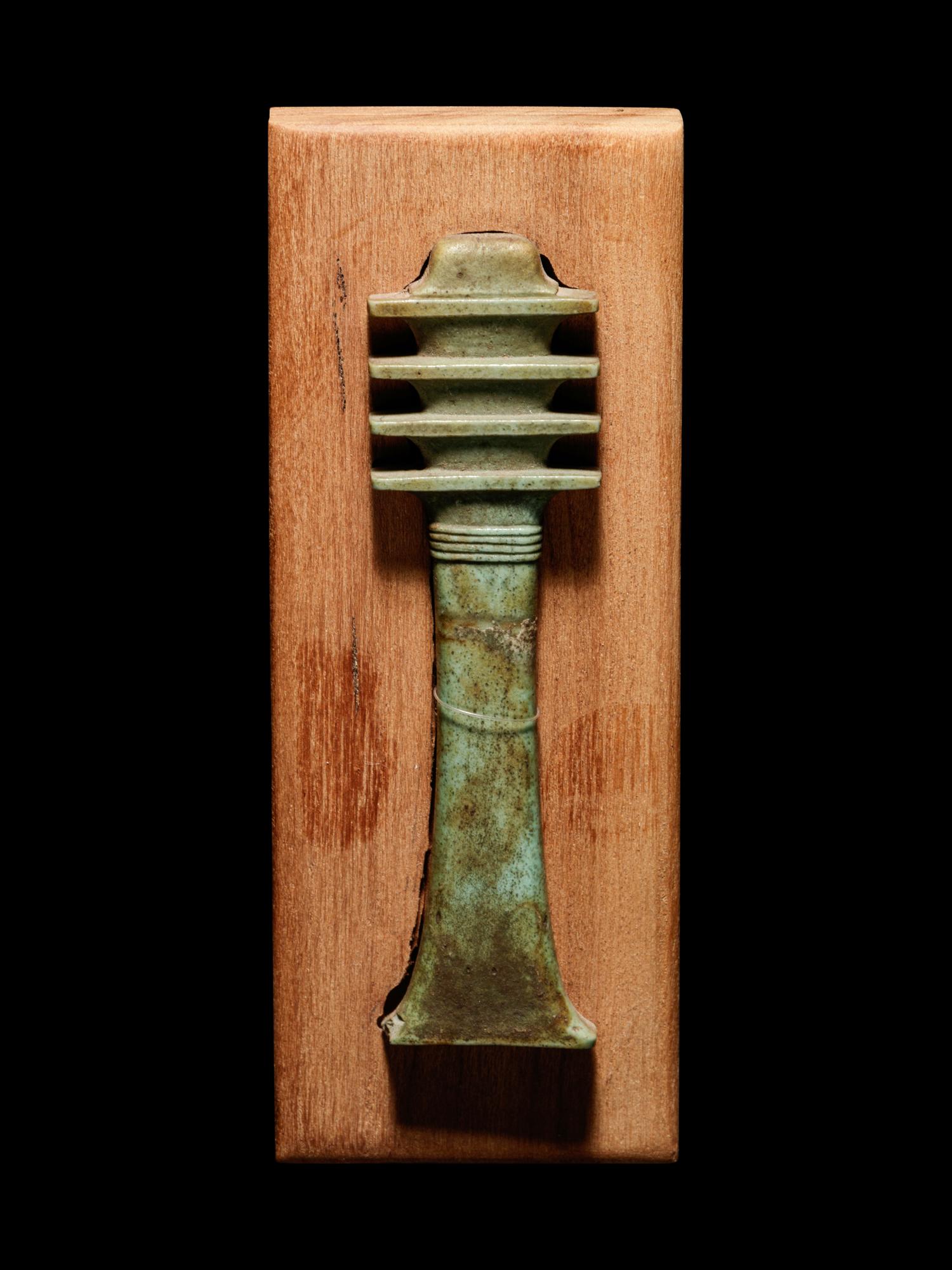 An Egyptian Faience Djed Pillar