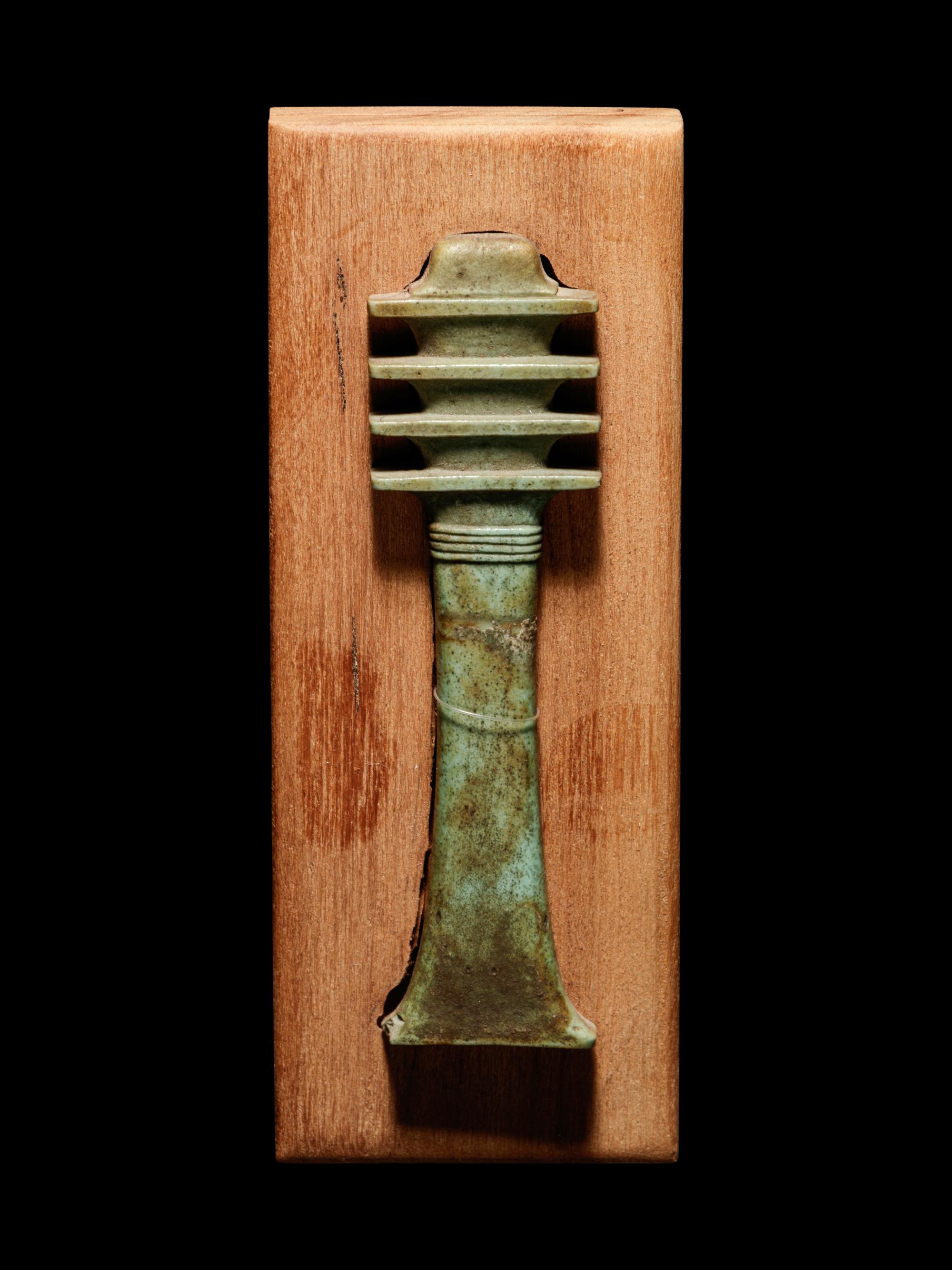 An Egyptian Faience Djed Pillar