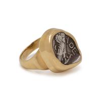 YELLOW GOLD AND ANCIENT GREEK COIN RING
