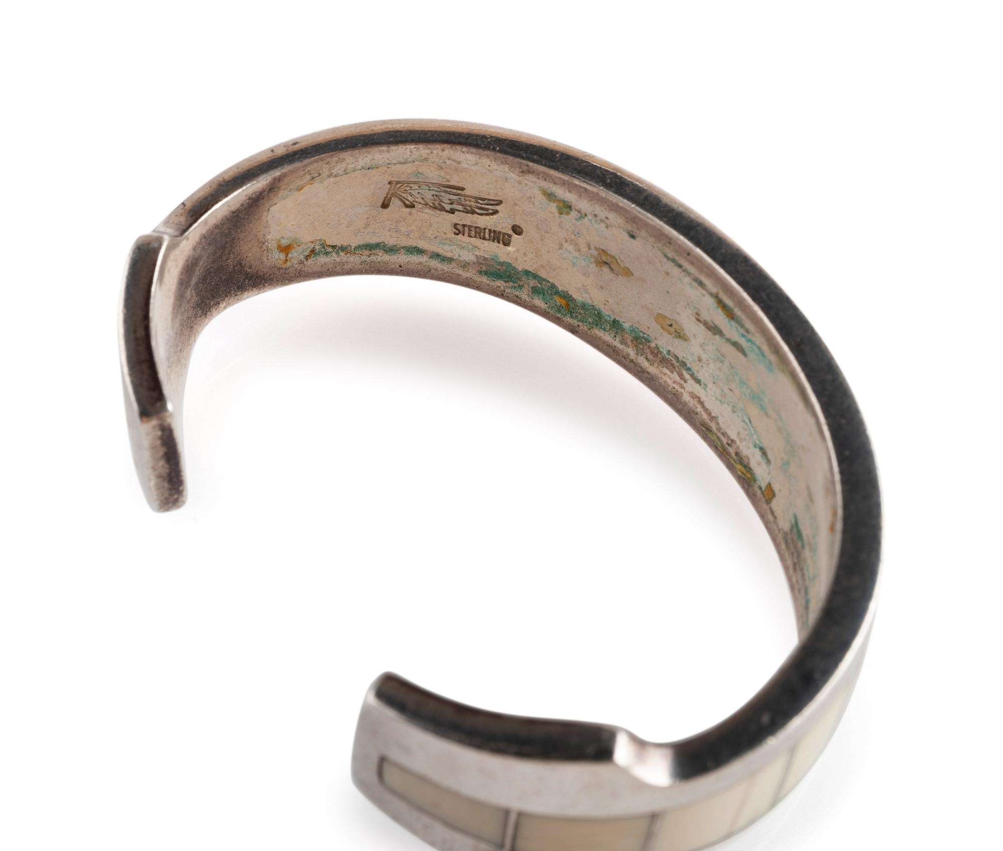 Silver and Channel Inlay Cuff Bracelets and Rings