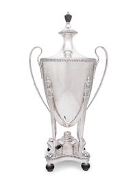 A Silver-Plate Coffee Urn