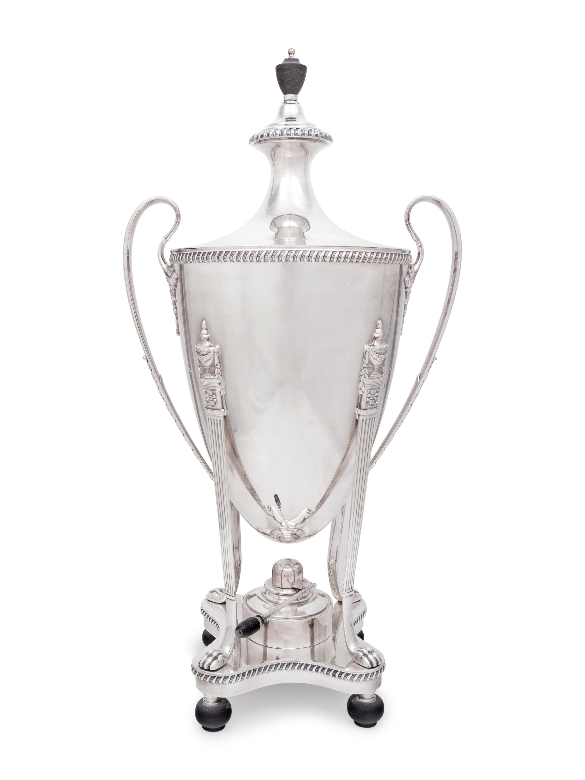 A Silver-Plate Coffee Urn
