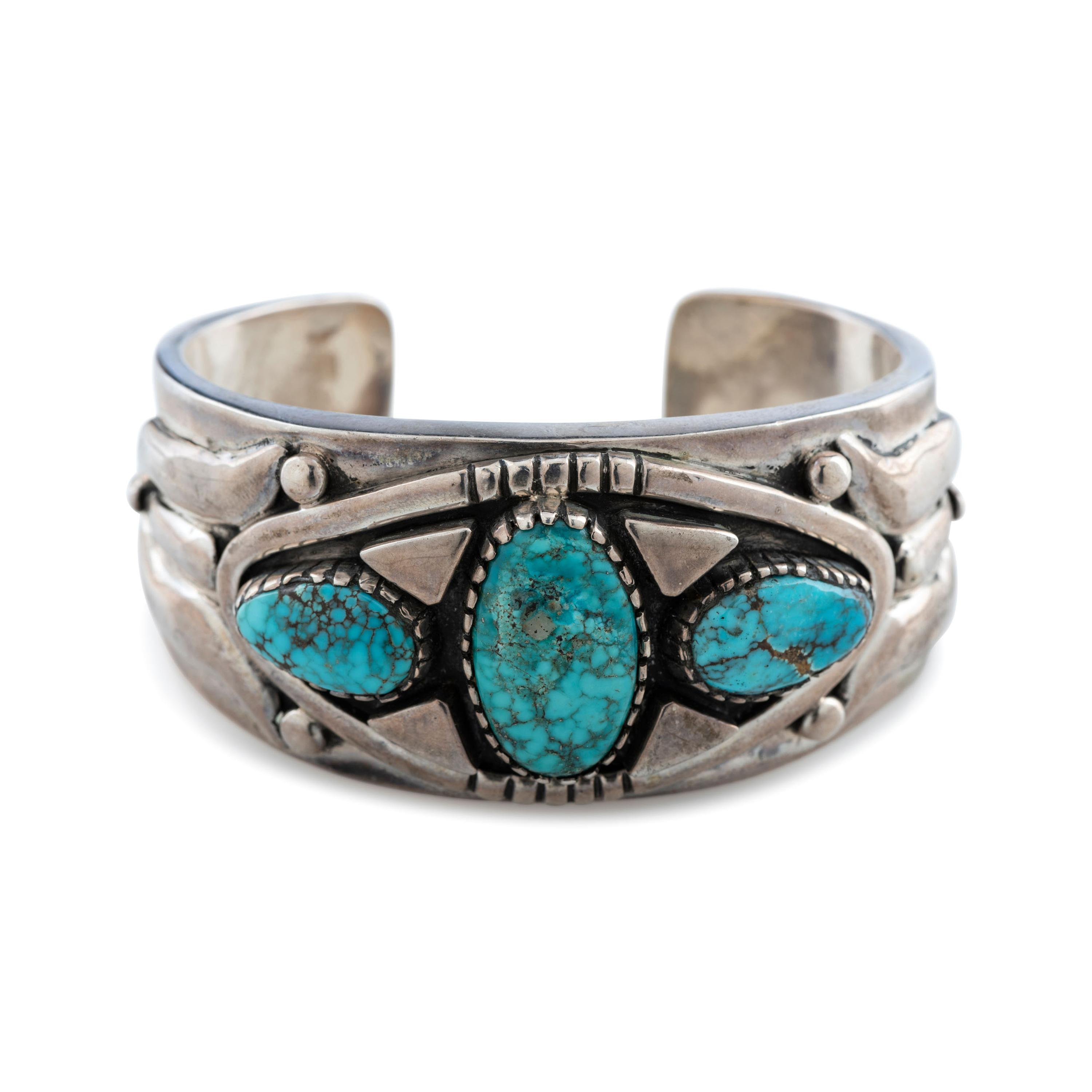 Sterling Silver and Turquoise Cuff Bracelet