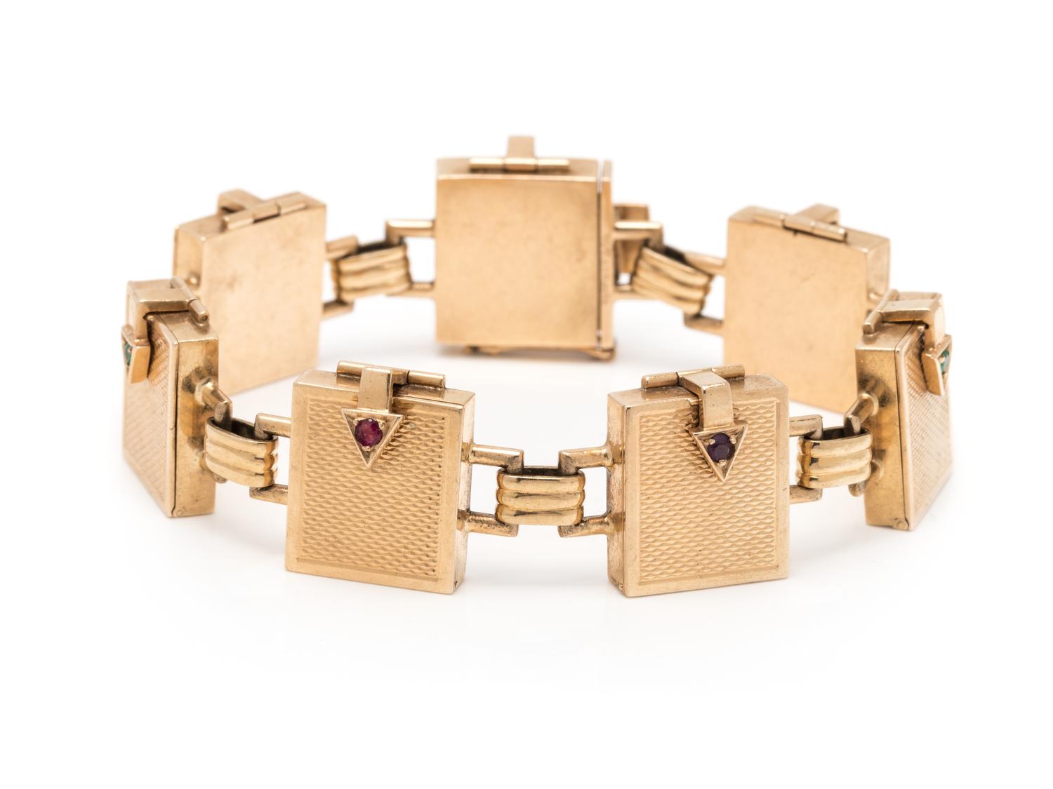 TIFFANY & CO., RETRO, YELLOW GOLD 'DEAREST' BRACELET