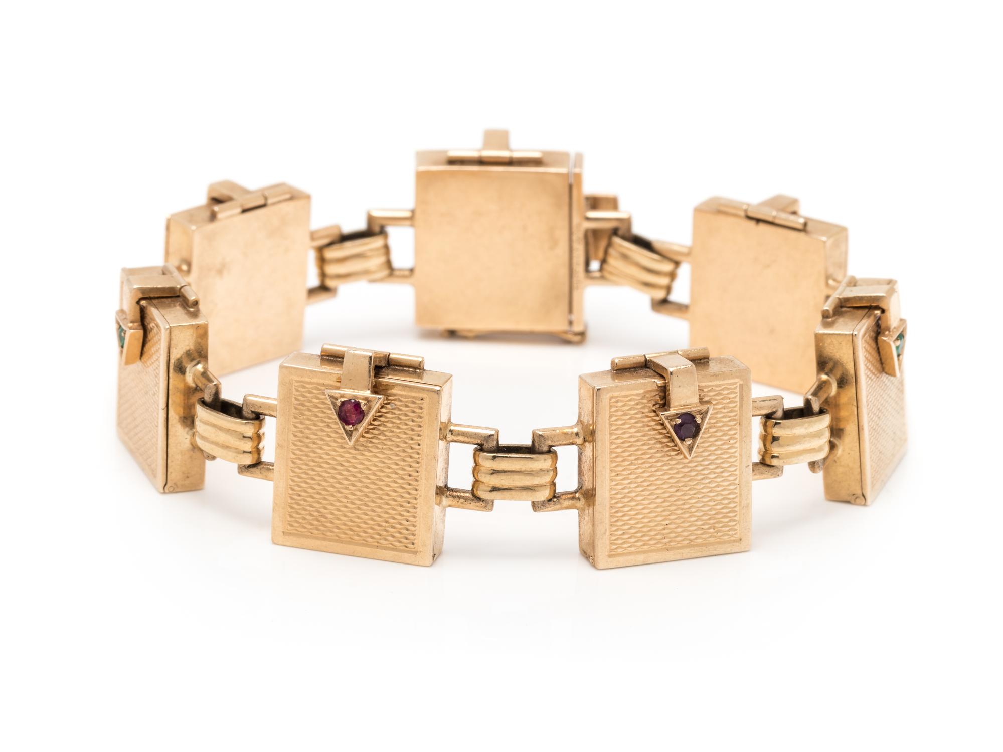 TIFFANY & CO., RETRO, YELLOW GOLD 'DEAREST' BRACELET
