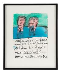 Alexandra Korbus und der Korec Johann Stehoen im Bad (Alexandra Korbus and Korec Johann Standing in the Bath)