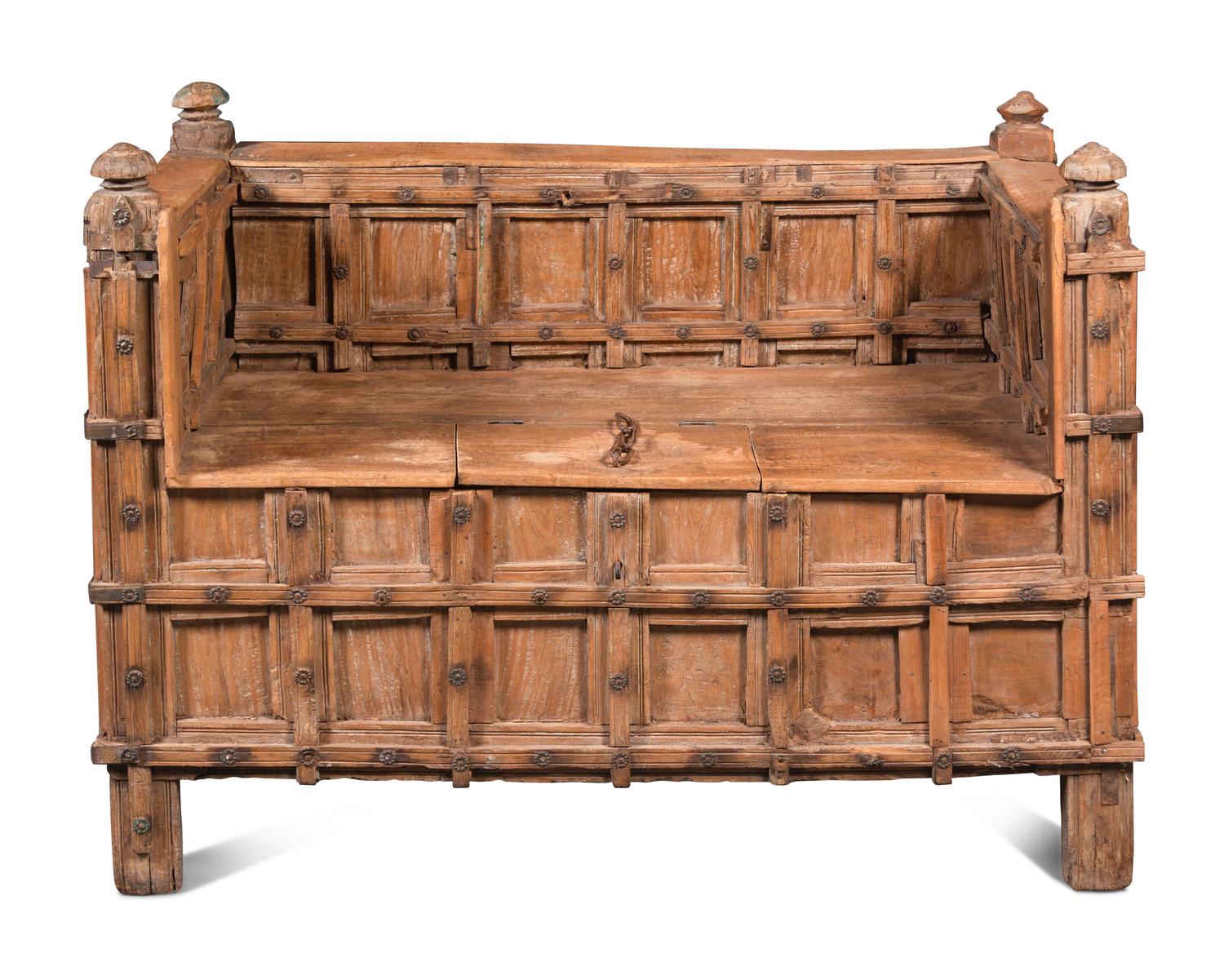 An Indian Teakwood Bench