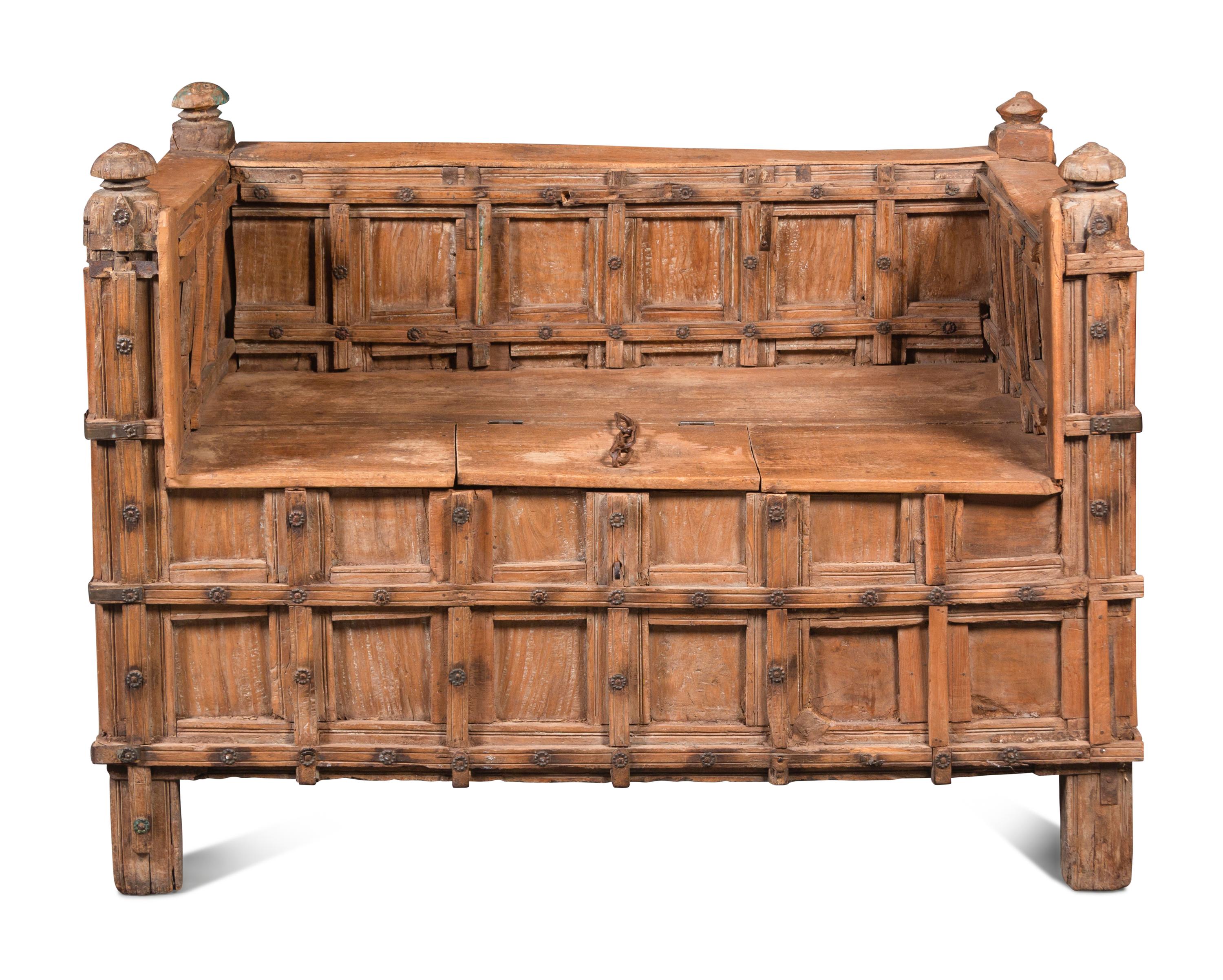 An Indian Teakwood Bench