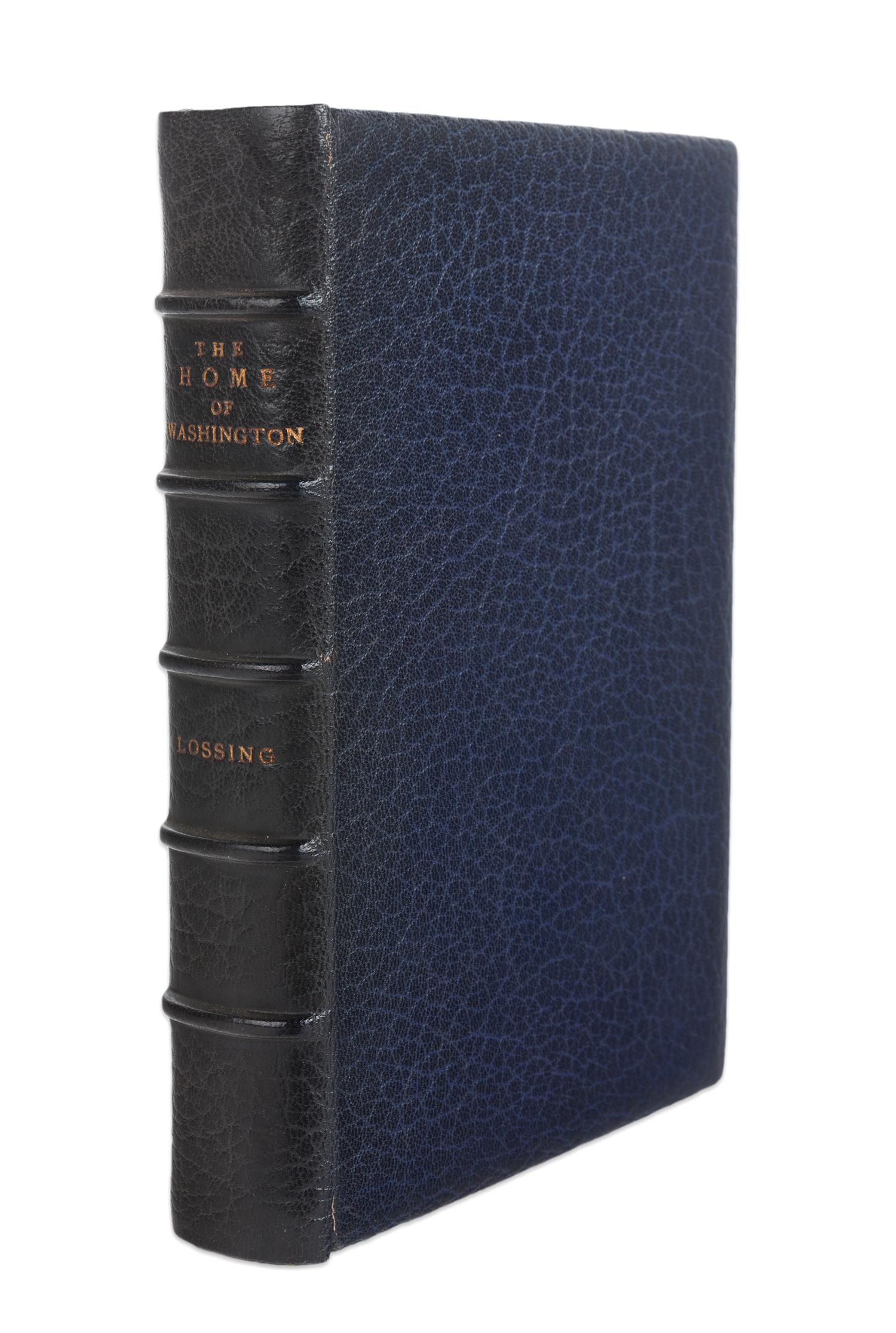 [MONASTERY HILL BINDING - ZUFFANT, Joseph, binder]. LOSSING, Benson John (1813-1891). The Home of Washington and its Associations . New York: W. A. Townsend, 1866.