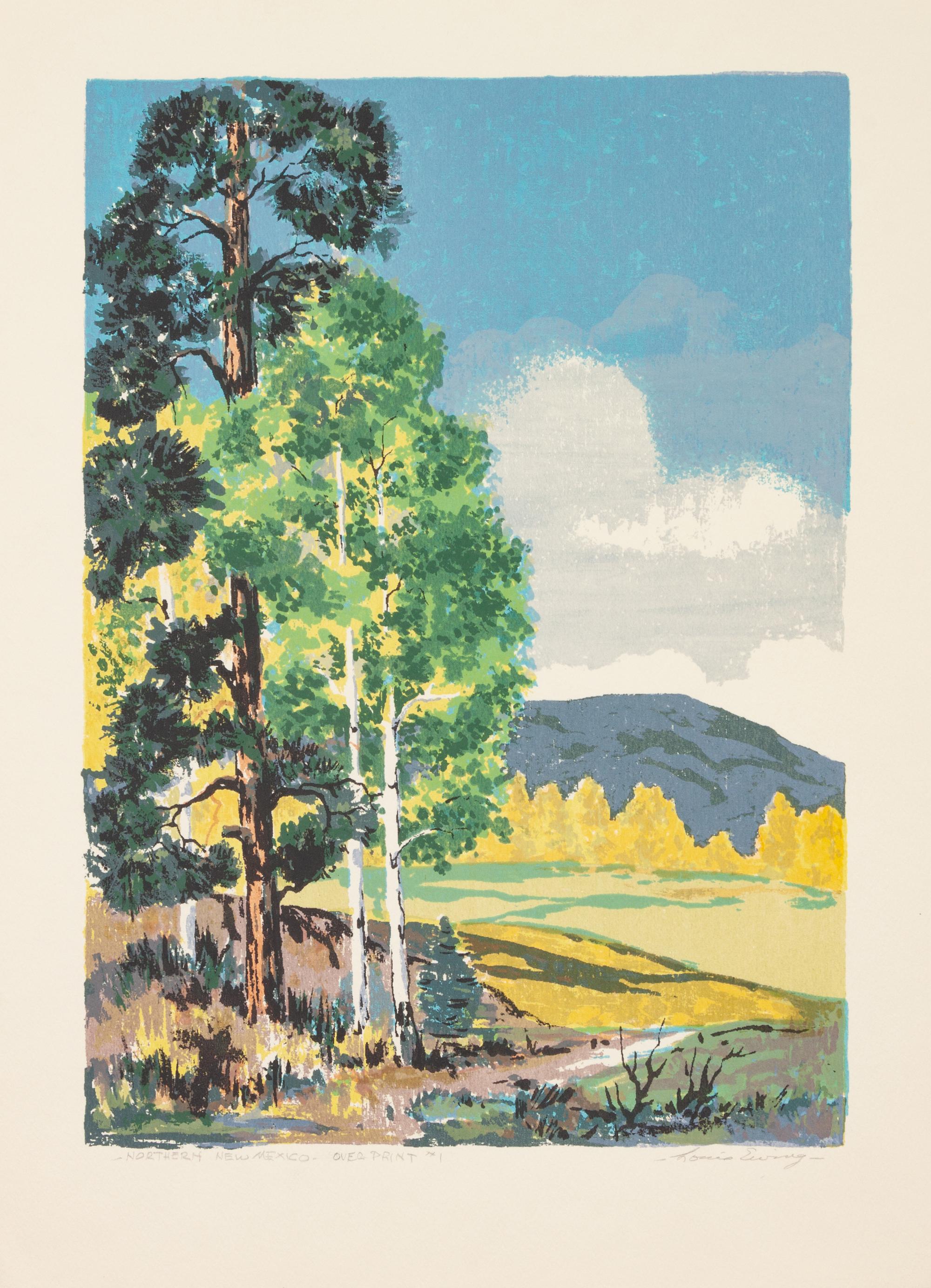 Five Works: Quiet Pool , edition 118/120; Fall Pasture , edition 94/130; Northern New Mexico , Over Print #1; Winter Afternoon; Night Stag , edition 129/150
