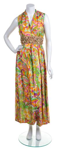 A Multicolor Sleeveless Jumpsuit,