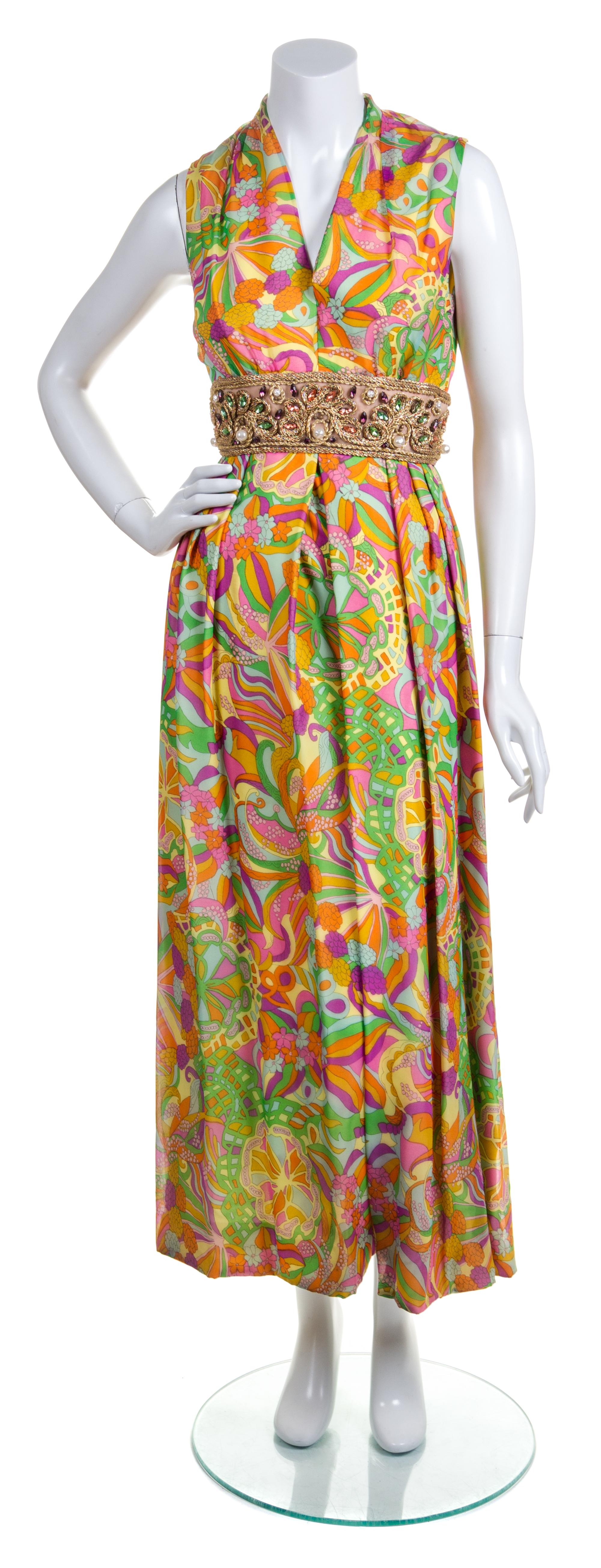 A Multicolor Sleeveless Jumpsuit,