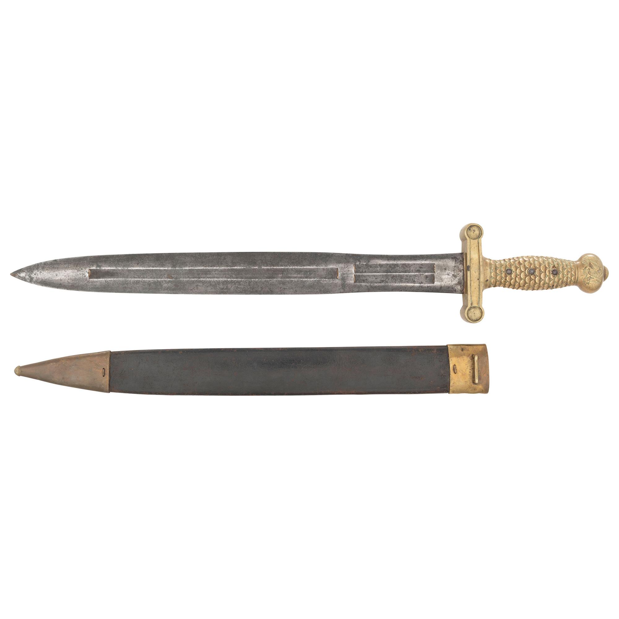 US Model 1832 Heavy Artillery Sword by Ames dated 1835