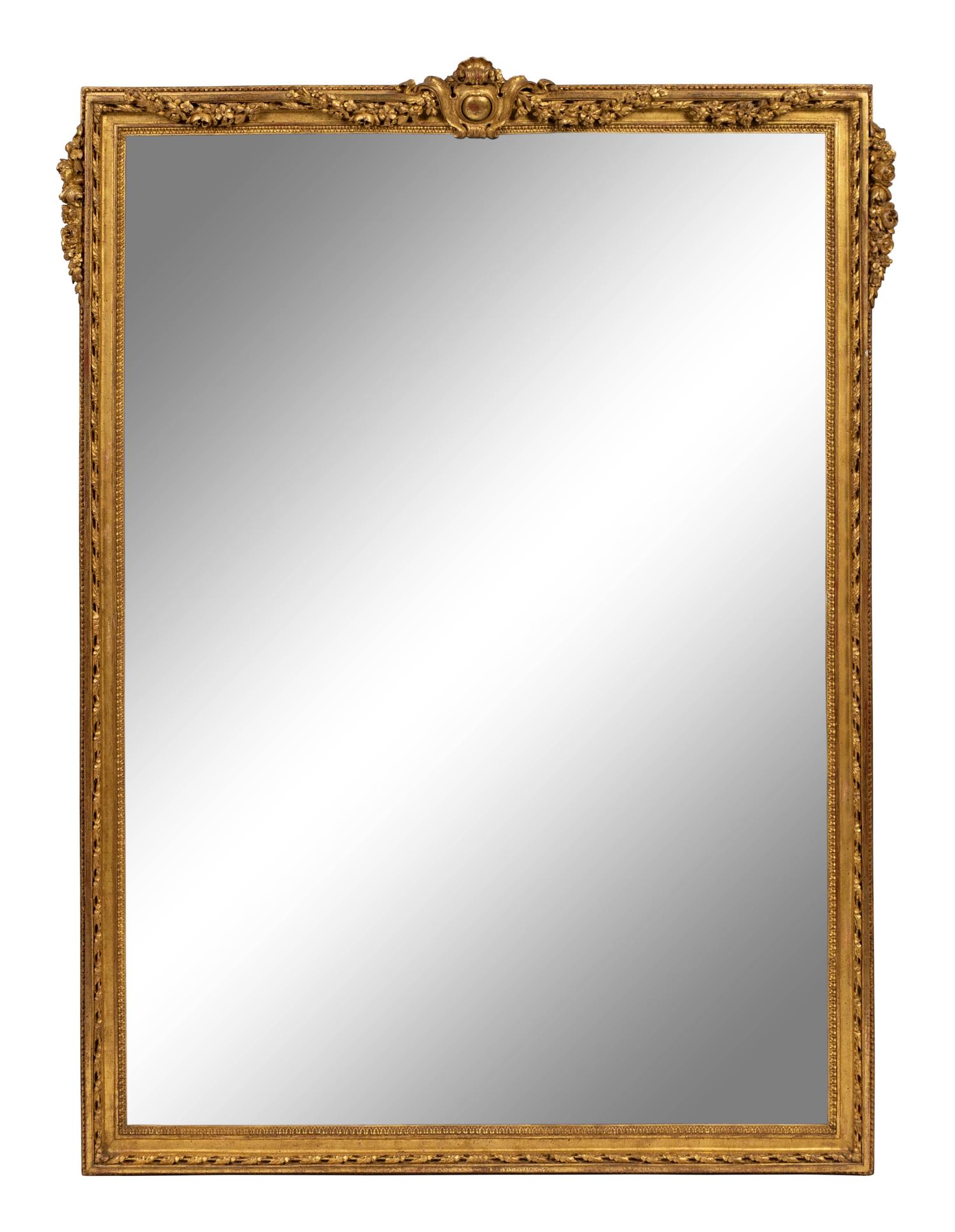 A Louis XVI Style Giltwood Mirror — 20TH CENTURY
