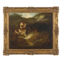 Attributed to George Armfield (British, born c. 1808–1893) — Two Dogs, Gone to Earth