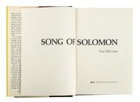 MORRISON, Toni (1931-2019). Song of Solomon . New York: Alfred A. Knopf, 1977.