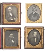 [EARLY PHOTOGRAPHY]. 20 sixth plate daguerreotypes of balding men or men with receding hairlines.