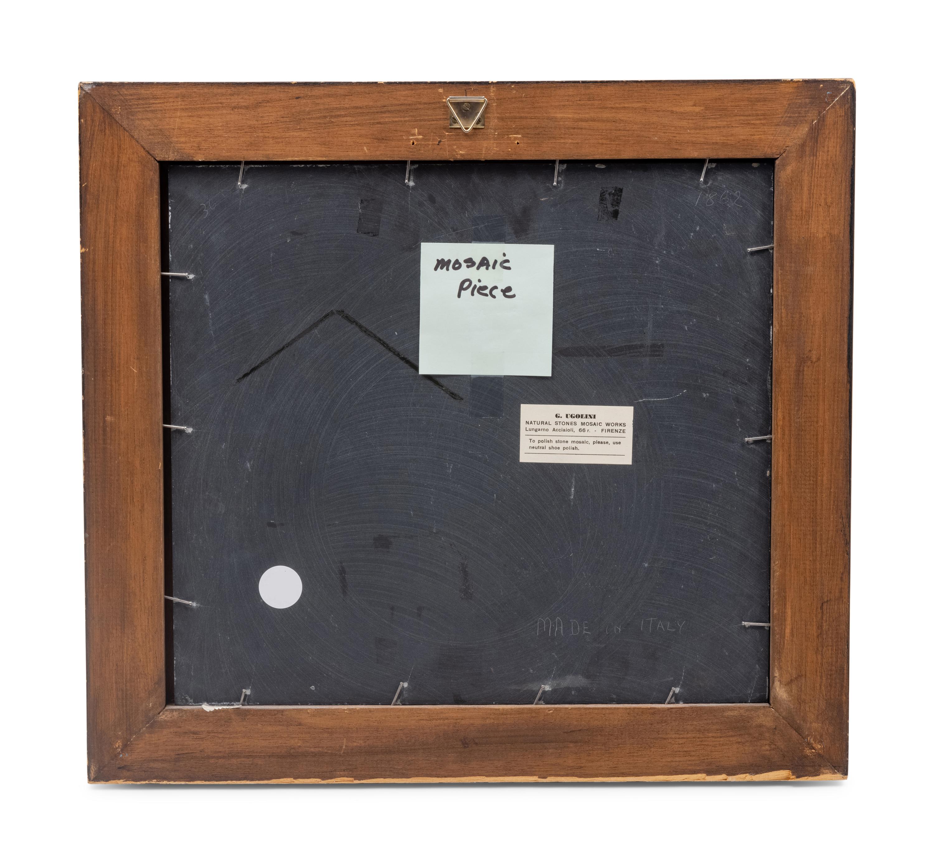 Three Framed Italian Pietra Dura Plaques