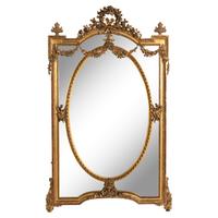 A Large French Giltwood Mirror