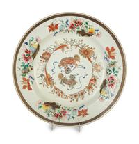 Three Japanese Painted Porcelain Chargers — 20th Century