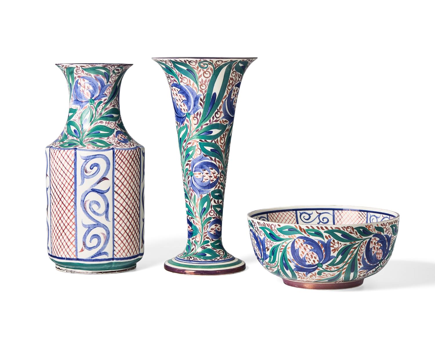 Three Wedgwood Lustre Decorated Articles