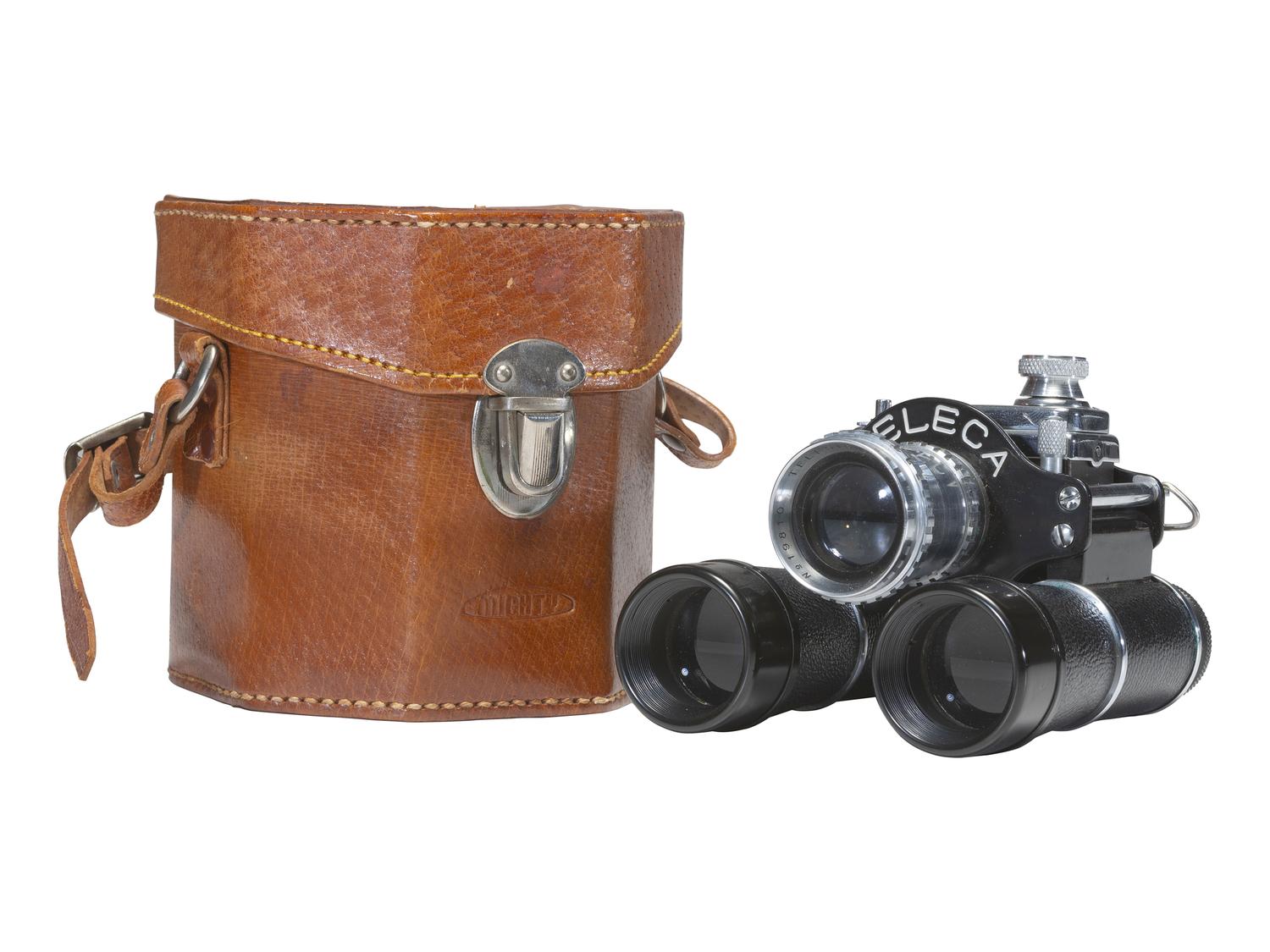 [CAMERAS]. Teleca binocular camera with original case.