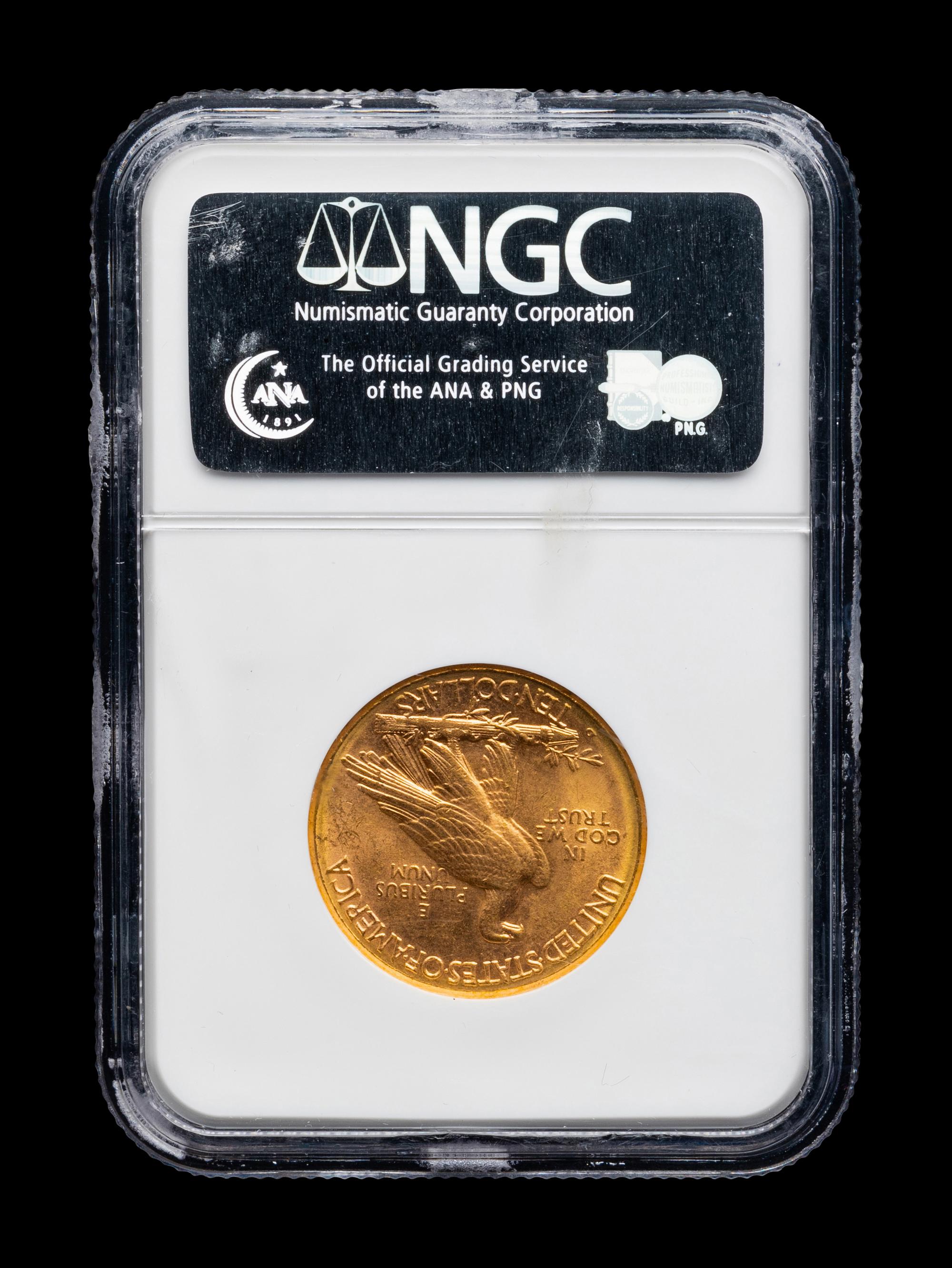 A 1910-D Indian Head $10 Coin (NGC MS63)