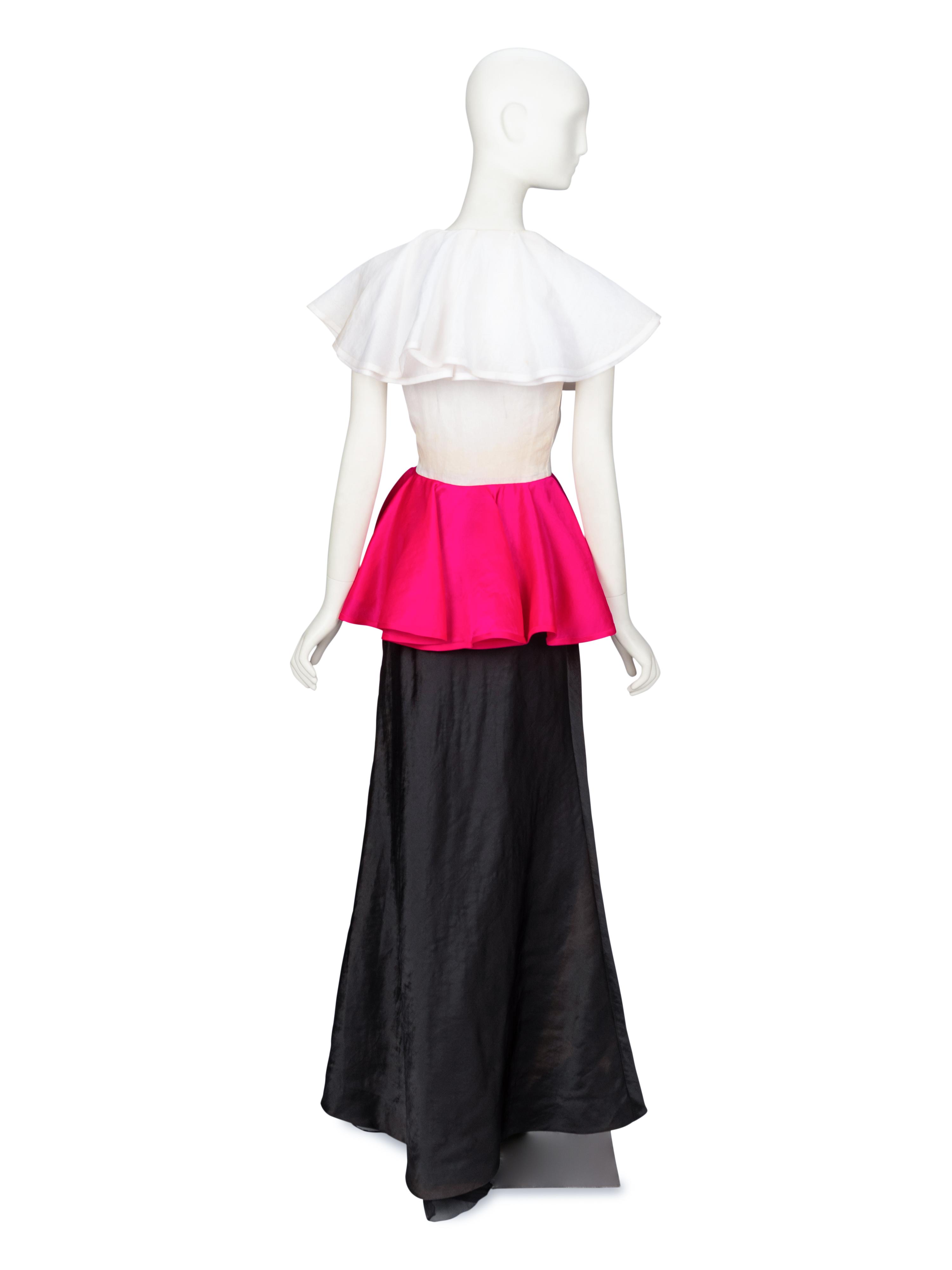 Oscar de la Renta, Evening Gown, 1980's Runway Sample