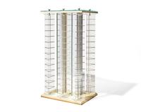 Acrylic and Metal Sculptural Pedestal