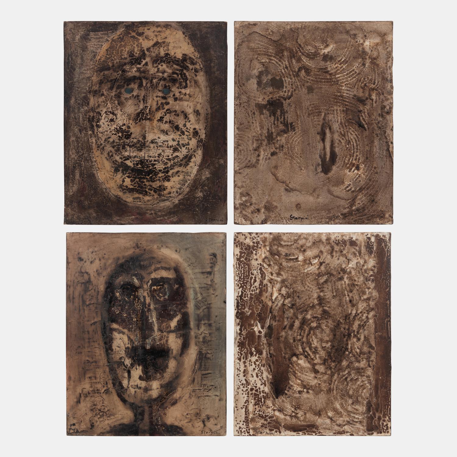 A Group of Four Works ( Als I2 , Als I3 , Testa di Uomo , and Il Bel Poeta) , 1959-60