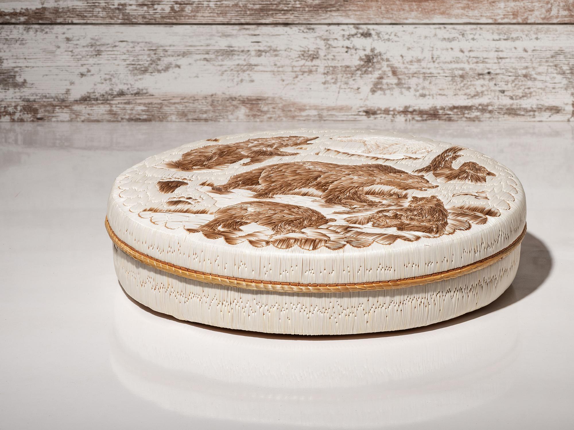 Five Bears of North America , Monumental Quilled Box
