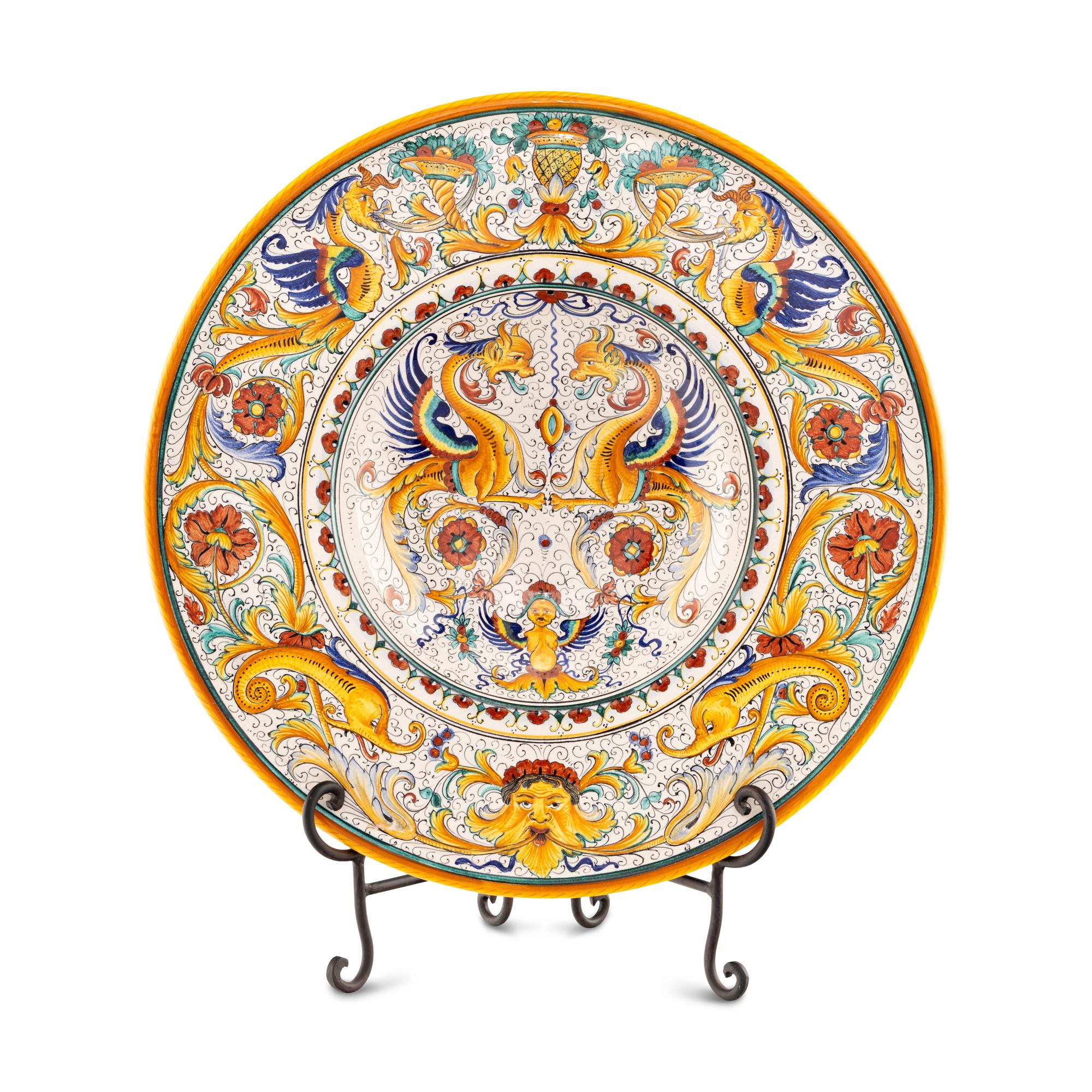 A Large Majolica Charger