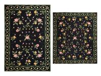 Two Needlepoint Rugs