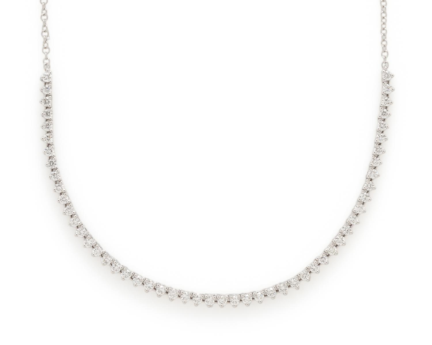 EF COLLECTION, RETAILED BY BROKEN ENGLISH, WHITE GOLD AND DIAMOND NECKLACE