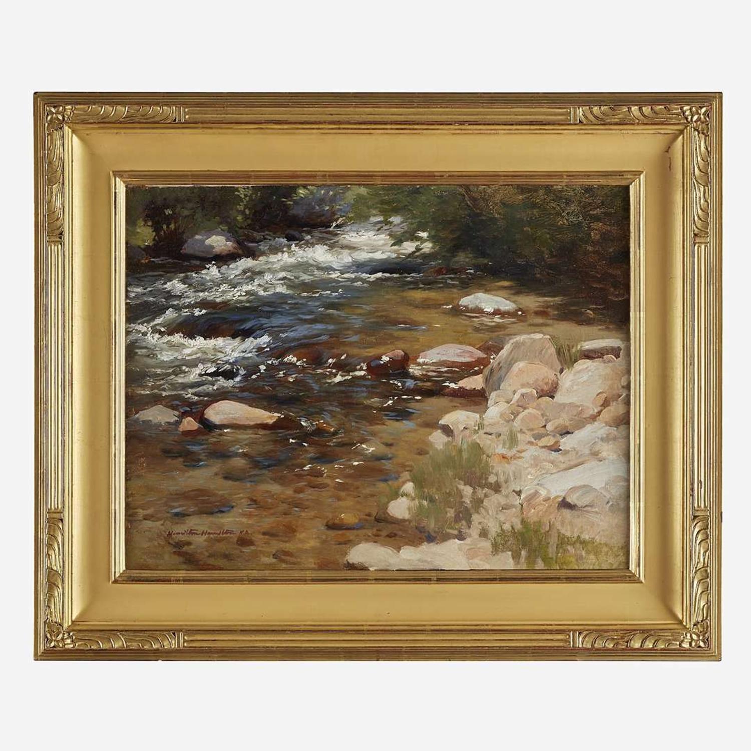 Hamilton Hamilton (American, 1847-1928) Rushing Stream