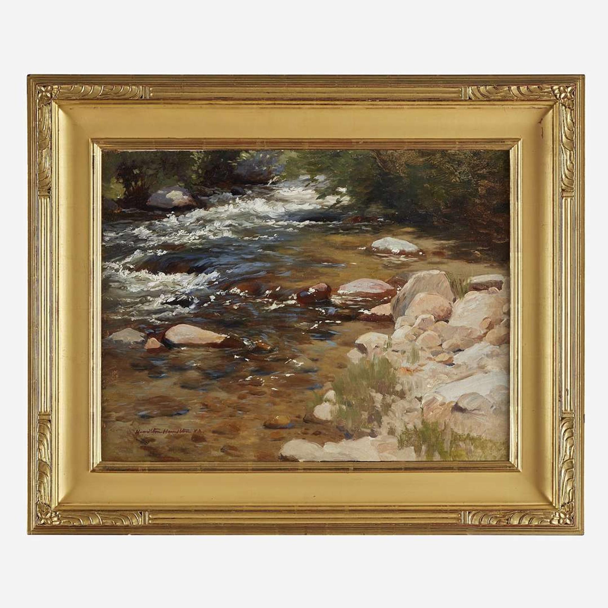 Hamilton Hamilton (American, 1847-1928) Rushing Stream