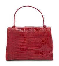 Nancy Gonzalez Red Alligator Flap Bag, 2000s