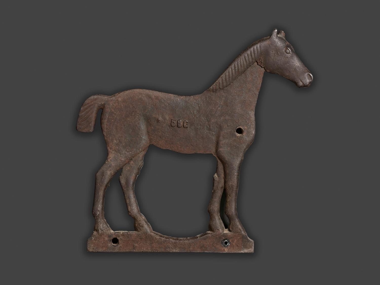 A Cast Iron Horse Windmill Weight