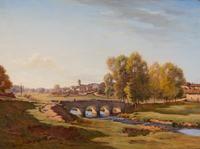 Jean Ferdinand Monchablon (French, 1855-1904) — Pont de la Saône à Monthureaux, Vosges