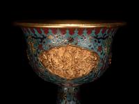 A Cloisonné Enamel Stem Cup