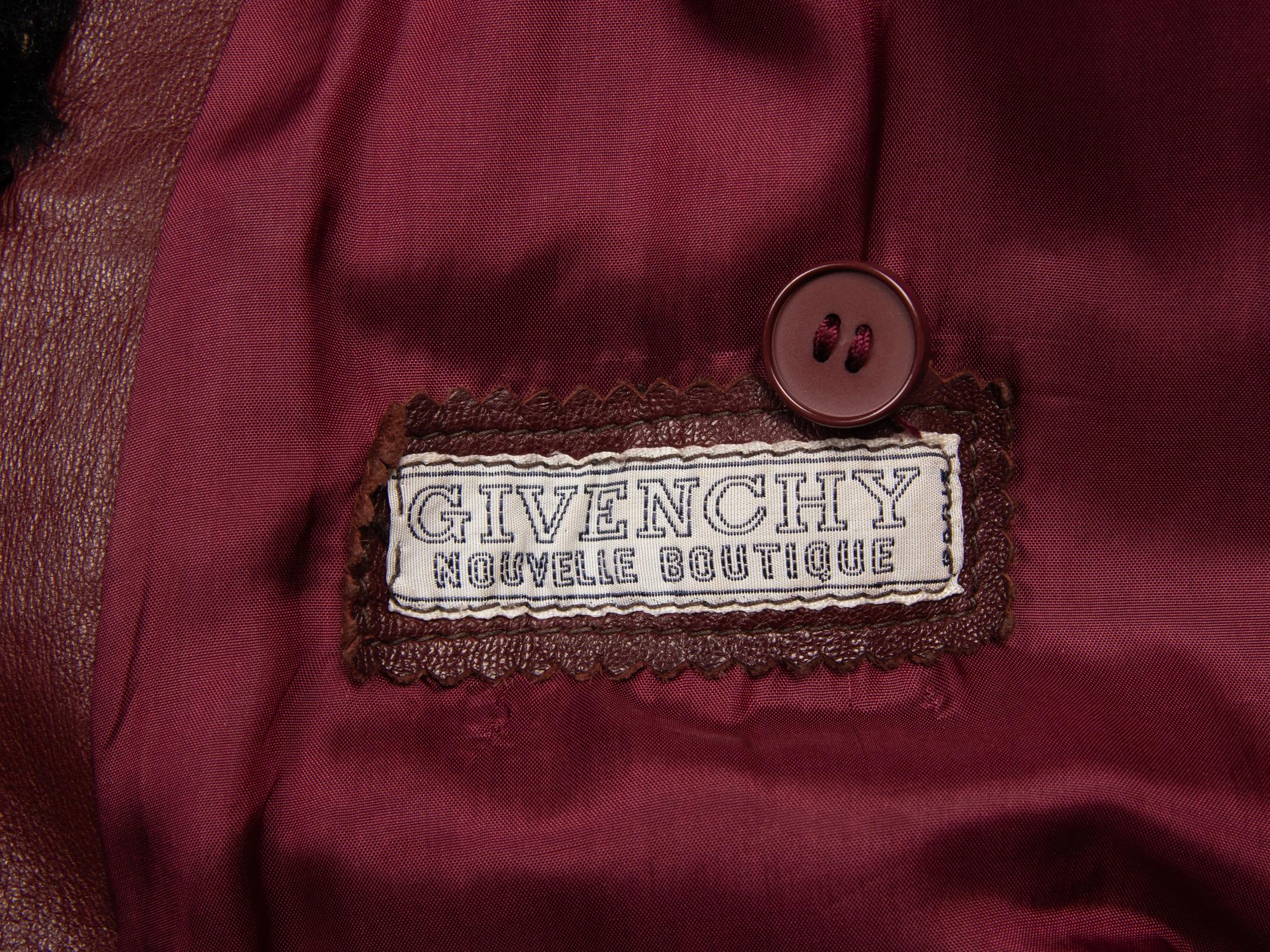 Givenchy, Red Lambskin Coat